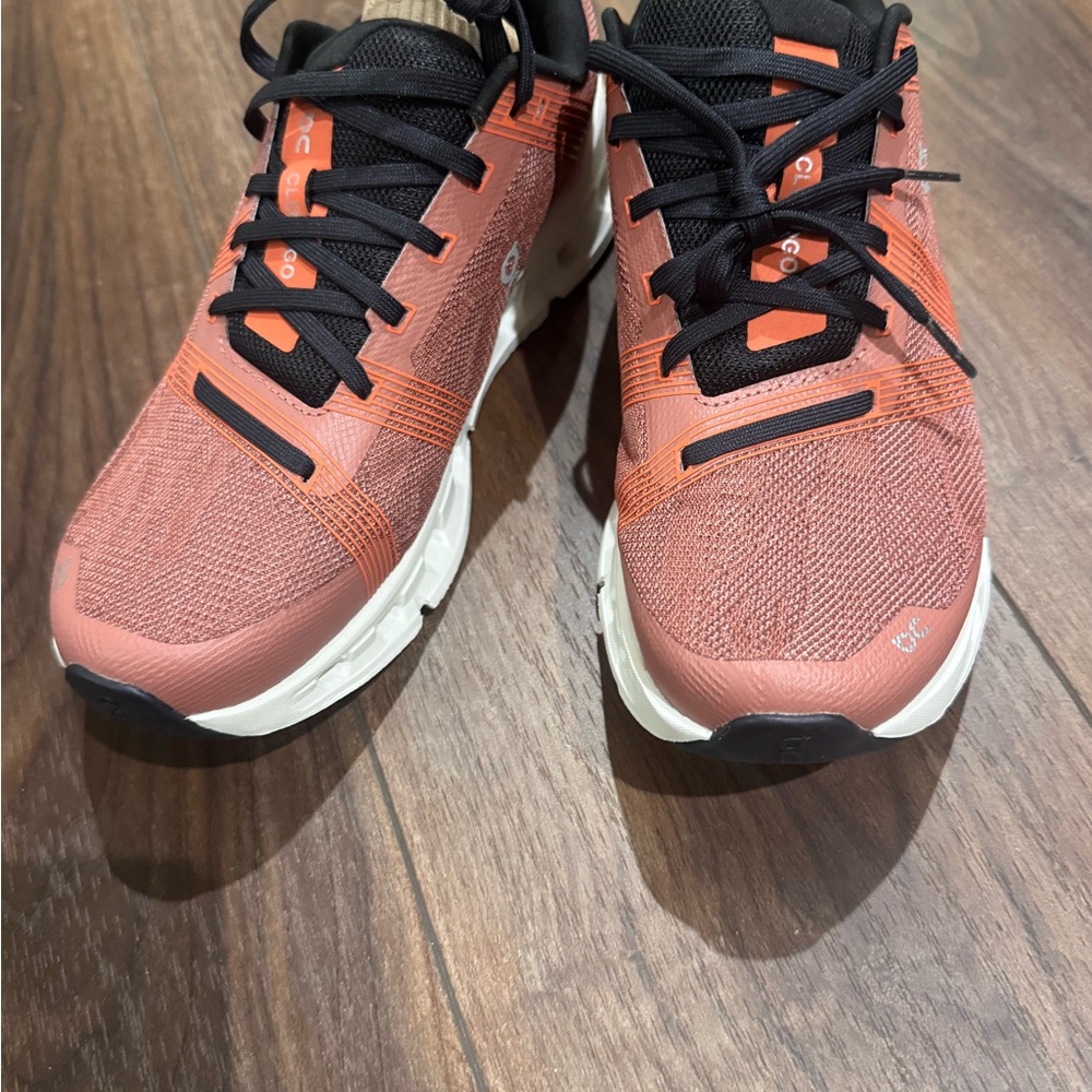 Women's Athletic Shoes in Coral and Black